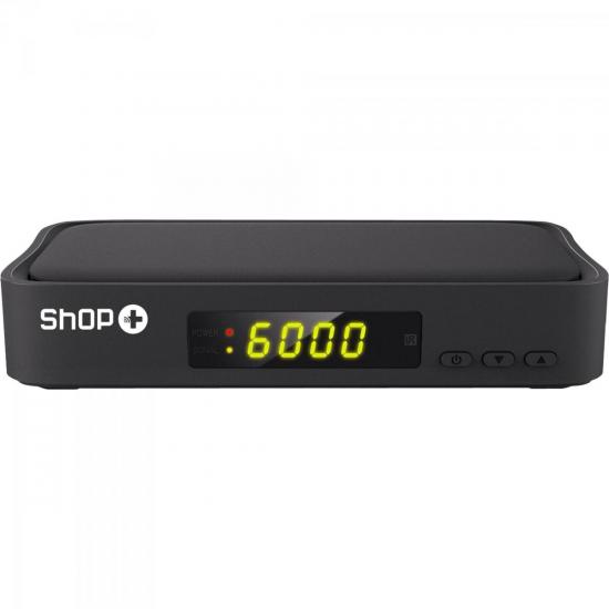 Conversor Digital Terrestre HD1000 Preto SHOP+ Imp por 0,00 à vista no boleto/pix ou parcele em até 1x sem juros. Compre na loja Mundomax!