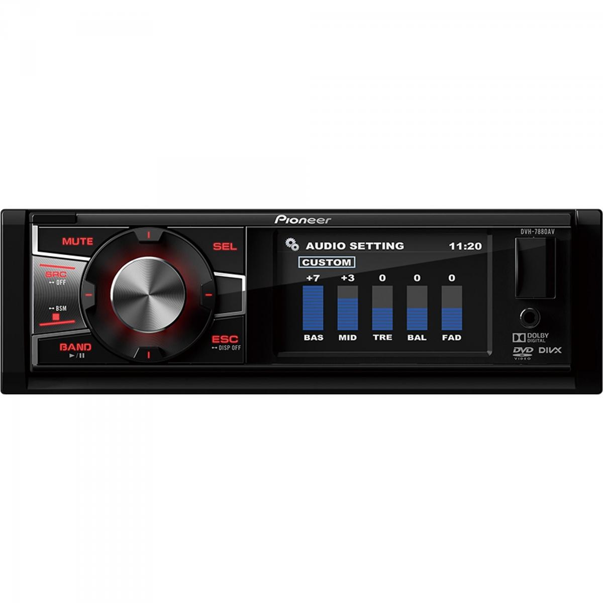 Auto Rádio CD/DVD/USB/AM/FM DVH-7880AV PIONEER - Mundomax
