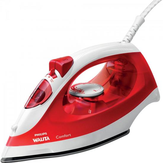 Ferro a Vapor 1400W Comfort Cerâmica RI1432/42 110V PHILIPS WALITA por 0,00 à vista no boleto/pix ou parcele em até 1x sem juros. Compre na loja Mundomax!