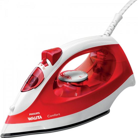 Ferro a Vapor 1700W Comfort Cerâmica RI1432/44 220V PHILIPS WALITA por 0,00 à vista no boleto/pix ou parcele em até 1x sem juros. Compre na loja Mundomax!