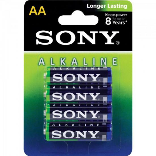 Pilha Alcalina AA AM3L-B4D SONY por 0,00 à vista no boleto/pix ou parcele em até 1x sem juros. Compre na loja Mundomax!