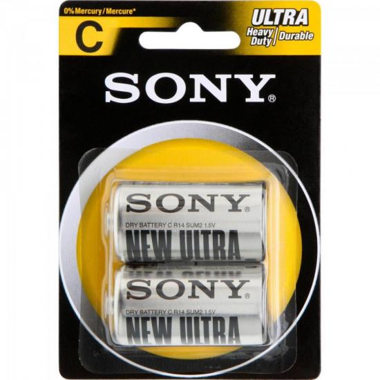 Pilha Zinco Carbono C ULTRA HEAVY DUTY SUM2-NUB2A SONY por 0,00 à vista no boleto/pix ou parcele em até 1x sem juros. Compre na loja Mundomax!