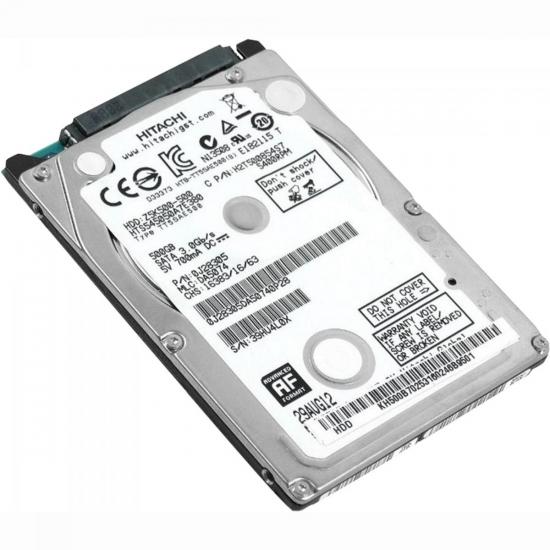 HD Para Notebook 2,5\" 500GB SATA III 5400 RPM Z5K500 Metálico HITACHI por 0,00 à vista no boleto/pix ou parcele em até 1x sem juros. Compre na loja Mundomax!