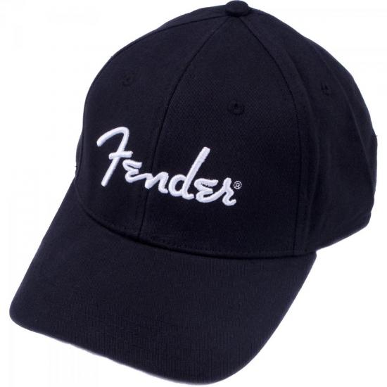 Boné LOGO STRETCH CAP P/M Preto FENDER por 0,00 à vista no boleto/pix ou parcele em até 1x sem juros. Compre na loja Mundomax!