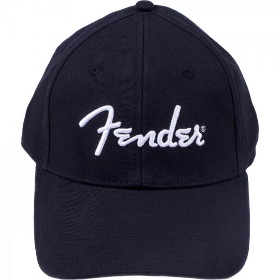 Boné LOGO STRETCH CAP G/XG Preto FENDER por 0,00 à vista no boleto/pix ou parcele em até 1x sem juros. Compre na loja Mundomax!