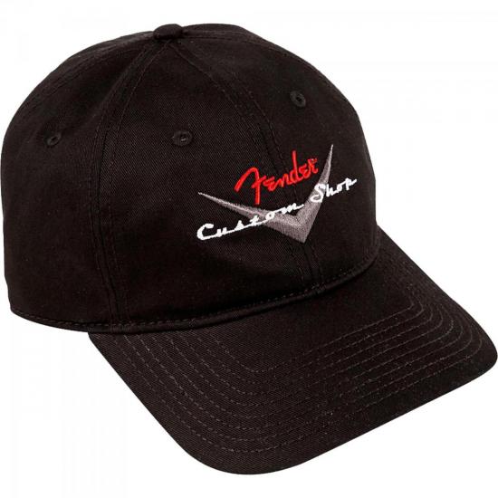 Boné CUSTOM SHOP BASEBALL HAT Preto FENDER por 0,00 à vista no boleto/pix ou parcele em até 1x sem juros. Compre na loja Mundomax!
