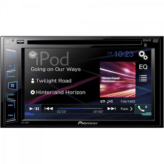 Auto Rádio DVD/USB/AM/FM/BLUETOOTH AVH-288BT Preto PIONEER por 0,00 à vista no boleto/pix ou parcele em até 1x sem juros. Compre na loja Mundomax!