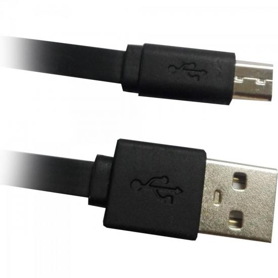 Cabo de Dados Micro USB Flat 1,8m UMI-401 1.8BK Preto Fortrek FK 433C por 13,00 à vista no boleto/pix ou parcele em até 1x sem juros. Compre na loja Mundomax!