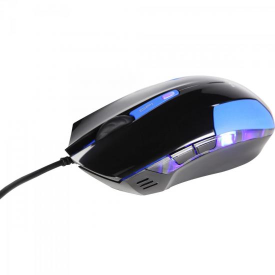 Mouse Gamer USB 1600DPI Cobra Type-M Preto/Azul E-BLUE por 0,00 à vista no boleto/pix ou parcele em até 1x sem juros. Compre na loja Mundomax!