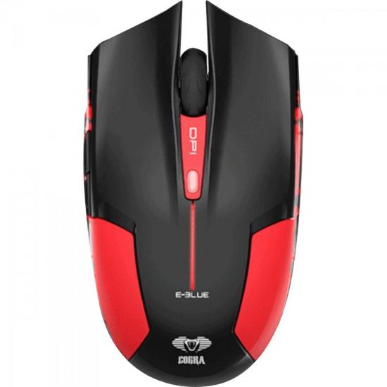 Mouse Gamer USB 1600DPI Cobra Type-M Preto/Vermelho E-BLUE por 0,00 à vista no boleto/pix ou parcele em até 1x sem juros. Compre na loja Mundomax!