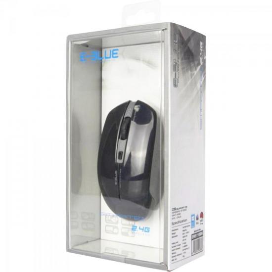 Mouse Wireless USB 1800 DPI SMARTE II Preto E-BLUE por 0,00 à vista no boleto/pix ou parcele em até 1x sem juros. Compre na loja Mundomax!