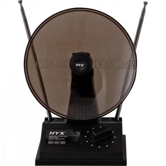 Antena Digital HDTV/UHF/VHF/FM Interna UVFI-101 Preta HYX por 0,00 à vista no boleto/pix ou parcele em até 1x sem juros. Compre na loja Mundomax!