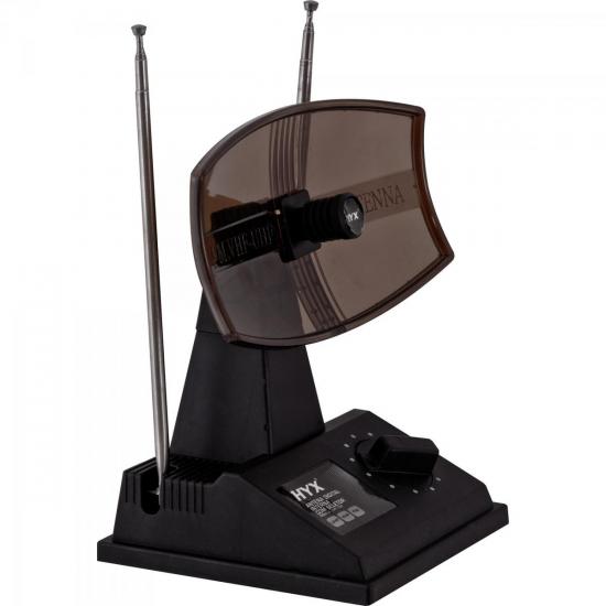 Antena Digital HDTV/UHF/VHF/FM Interna UVFI-102 Preta HYX por 0,00 à vista no boleto/pix ou parcele em até 1x sem juros. Compre na loja Mundomax!