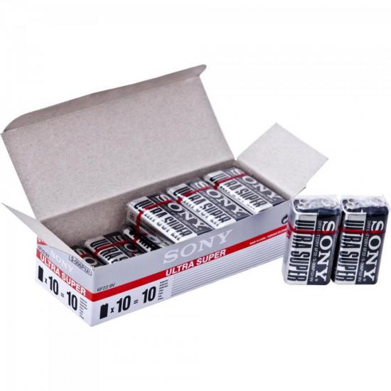 Bateria Zinco Carbono 9V SHRINK ULTRA HEAVY DUTY S-006P-VPX SONY por 0,00 à vista no boleto/pix ou parcele em até 1x sem juros. Compre na loja Mundomax!