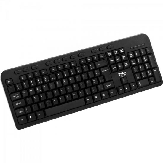 Teclado Multimídia USB MKL-102 Preto LITE por 0,00 à vista no boleto/pix ou parcele em até 1x sem juros. Compre na loja Mundomax!