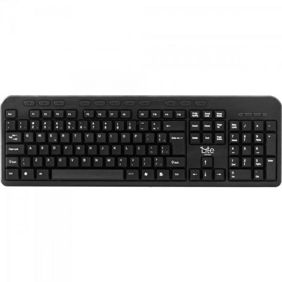 Teclado Multimídia USB MKL-102 Preto LITE por 0,00 à vista no boleto/pix ou parcele em até 1x sem juros. Compre na loja Mundomax!