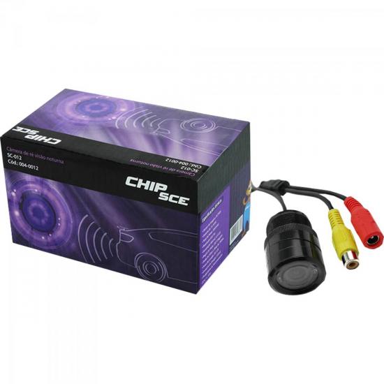 Câmera de Ré Com Visão Noturna e IR SC-012 Preta CHIP SCE por 0,00 à vista no boleto/pix ou parcele em até 1x sem juros. Compre na loja Mundomax!