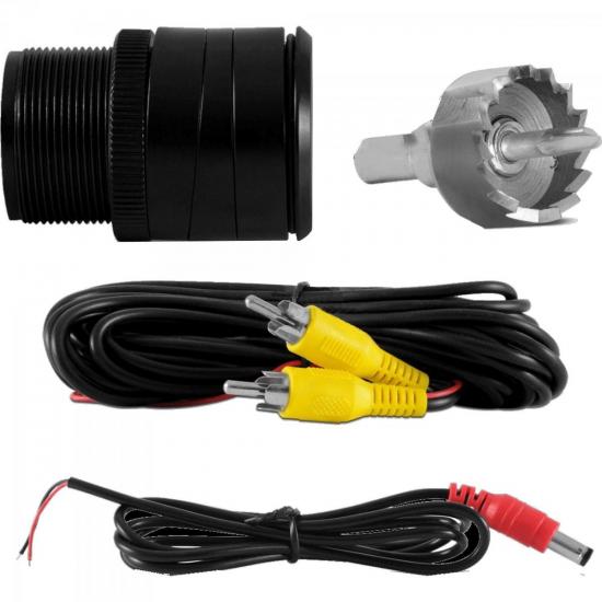 Câmera de Ré Com Visão Noturna e IR SC-012 Preta CHIP SCE por 0,00 à vista no boleto/pix ou parcele em até 1x sem juros. Compre na loja Mundomax!