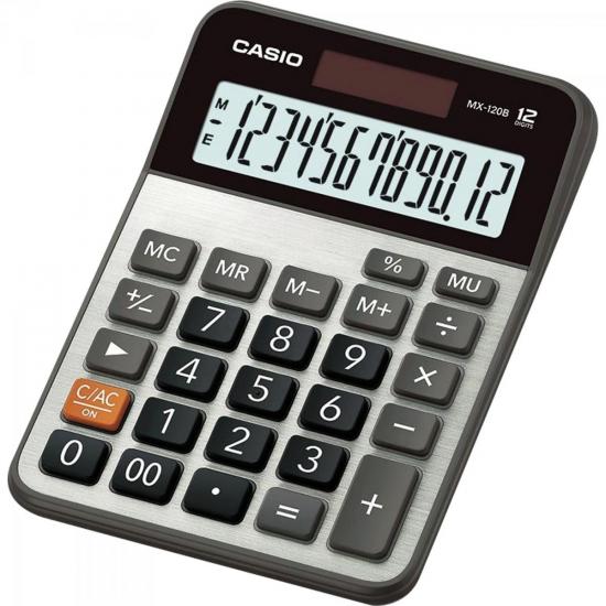 Calculadora de Mesa Casio MX-120B 12 Dígitos Cinza (60338)
