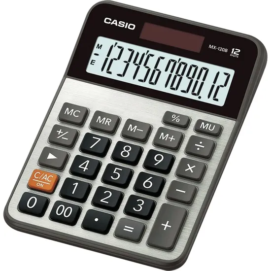 Calculadora de Mesa Casio MX-120B 12 Dígitos Cinza por 46,99 à vista no boleto/pix ou parcele em até 1x sem juros. Compre na loja Mundomax!