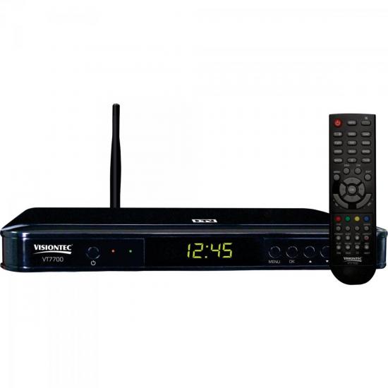 Conversor Terrestre Digital Com Wireless e Android VT-7700 Preto por 0,00 à vista no boleto/pix ou parcele em até 1x sem juros. Compre na loja Mundomax!