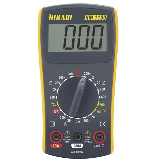 Multímetro Digital HM1100 Amarelo/Cinza HIKARI (60350)