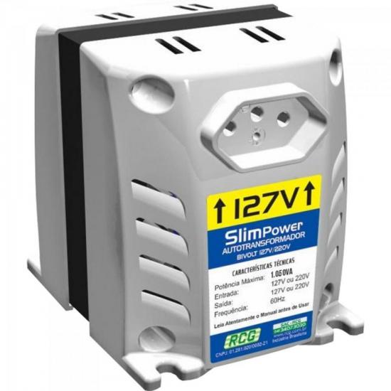 Autotransformador 127/220VAC 1050VA SLIM POWER Branco RCG por 0,00 à vista no boleto/pix ou parcele em até 1x sem juros. Compre na loja Mundomax!
