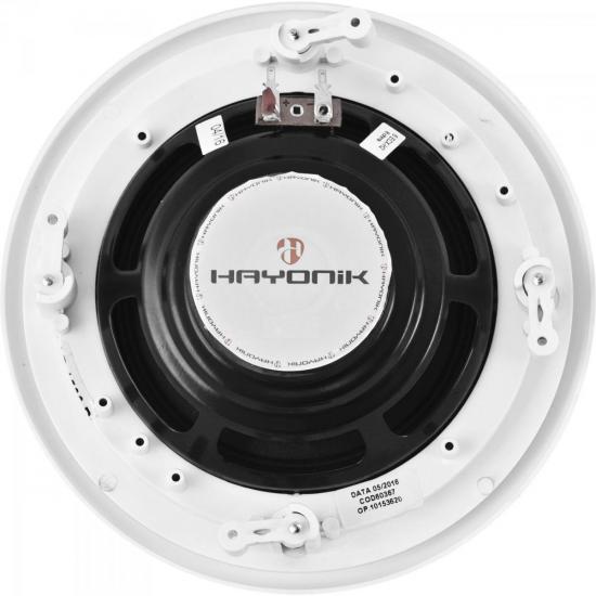 Arandela 6\" Coaxial 15W RMS AR1506 R Branca HAYONIK por 135,00 à vista no boleto/pix ou parcele em até 5x sem juros. Compre na loja Mundomax!