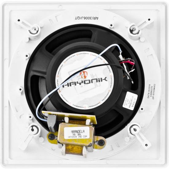Arandela 6\" Triaxial 30W RMS AR3006J QT Branca HAYONIK por 0,00 à vista no boleto/pix ou parcele em até 1x sem juros. Compre na loja Mundomax!