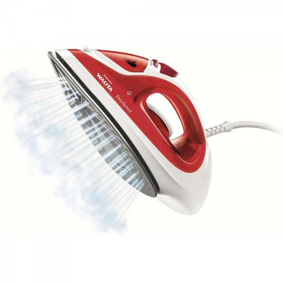 Ferro a Vapor 2000W 220V EASYSPEED RI1028/44 Branco/Vermelho PHILIPS por 0,00 à vista no boleto/pix ou parcele em até 1x sem juros. Compre na loja Mundomax!