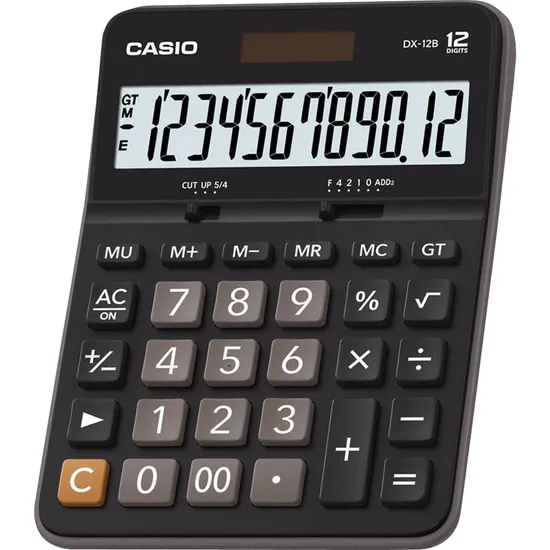 Calculadora de Mesa Casio DX-12B 12 Dígitos Preta por 64,99 à vista no boleto/pix ou parcele em até 2x sem juros. Compre na loja Mundomax!