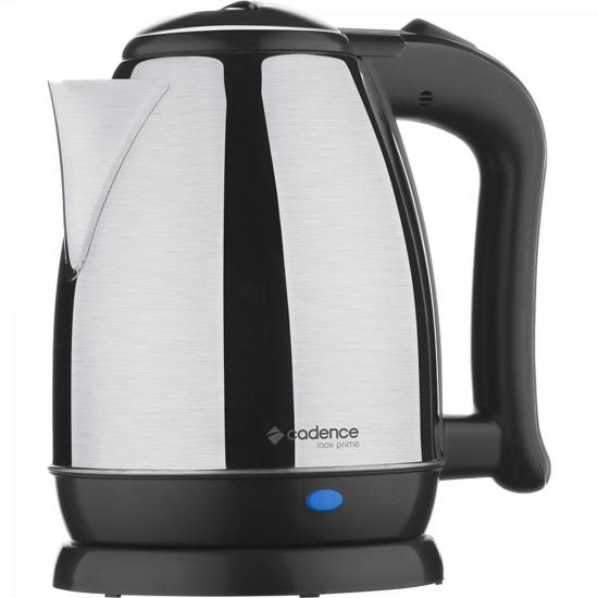 Chaleira Elétrica Inox Prime 1,7L 110V CEL800 Prata CADENCE por 0,00 à vista no boleto/pix ou parcele em até 1x sem juros. Compre na loja Mundomax!