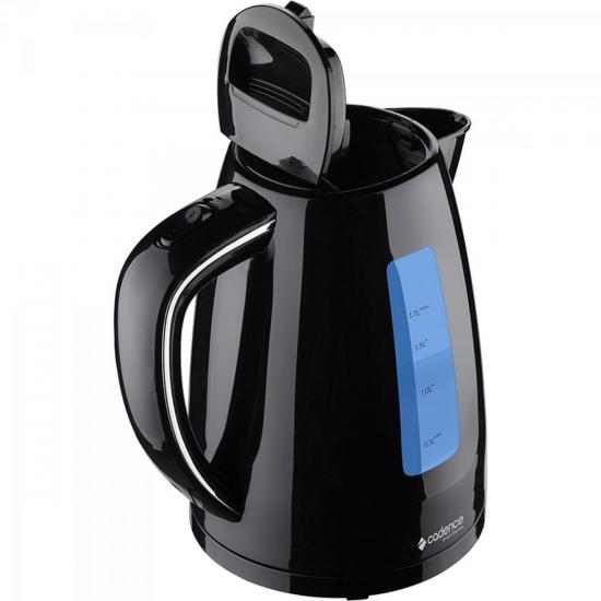 Chaleira Elétrica Smart Thermo 1,7L 110V CEL360 Preto CADENCE por 0,00 à vista no boleto/pix ou parcele em até 1x sem juros. Compre na loja Mundomax!