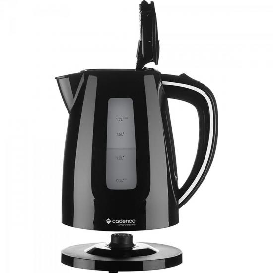 Chaleira Elétrica Smart Thermo 1,7L 110V CEL360 Preto CADENCE por 0,00 à vista no boleto/pix ou parcele em até 1x sem juros. Compre na loja Mundomax!