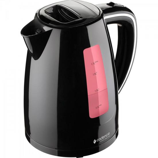 Chaleira Elétrica Smart Thermo 1,7L 220V CEL360 Preto CADENCE por 0,00 à vista no boleto/pix ou parcele em até 1x sem juros. Compre na loja Mundomax!