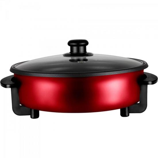 Panela Elétrica Rouge 220V PAN610 Vermelha CADENCE por 0,00 à vista no boleto/pix ou parcele em até 1x sem juros. Compre na loja Mundomax!