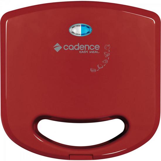 Sanduicheira Minigrill Easy Meal 110V SAN231 Vermelha CADENCE por 0,00 à vista no boleto/pix ou parcele em até 1x sem juros. Compre na loja Mundomax!