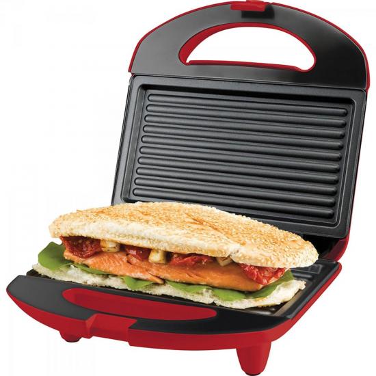 Sanduicheira Minigrill Easy Meal 220V SAN231 Vermelha CADENCE por 0,00 à vista no boleto/pix ou parcele em até 1x sem juros. Compre na loja Mundomax!