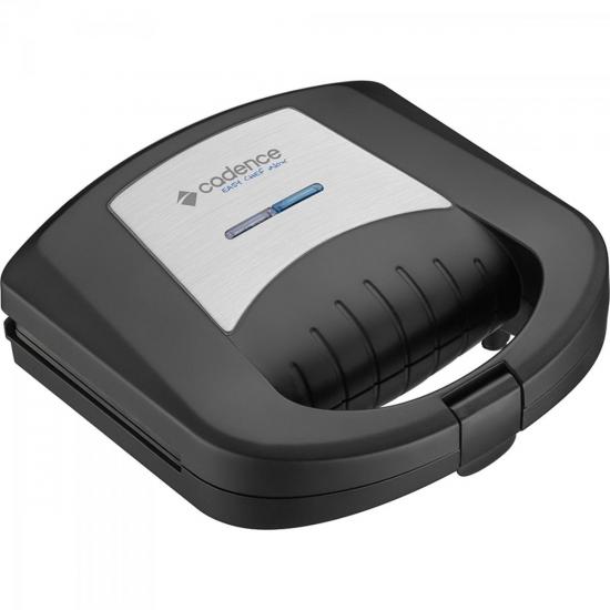 Sanduicheira Elétrica Minigrill Top Meal Inox 110V SAN611 Preta CADENCE por 0,00 à vista no boleto/pix ou parcele em até 1x sem juros. Compre na loja Mundomax!