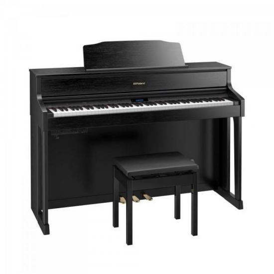 Piano Digital ROLAND HP-605 Contemporary Black por 0,00 à vista no boleto/pix ou parcele em até 1x sem juros. Compre na loja Mundomax!