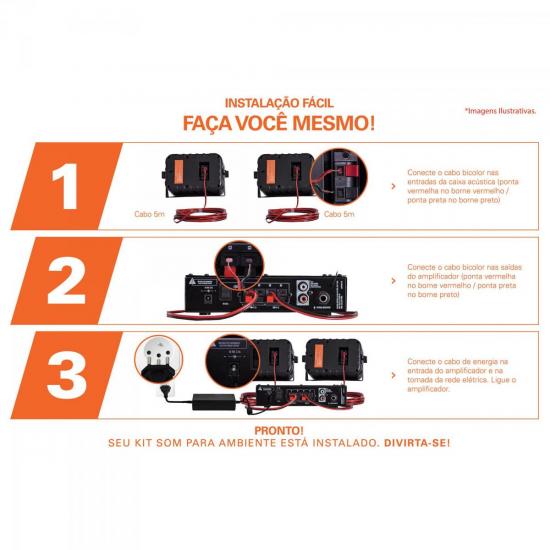 Kit Som Ambiente 200W Musical AMBIENCE 2000 Branco HAYONIK por 657,99 à vista no boleto/pix ou parcele em até 10x sem juros. Compre na loja Mundomax!