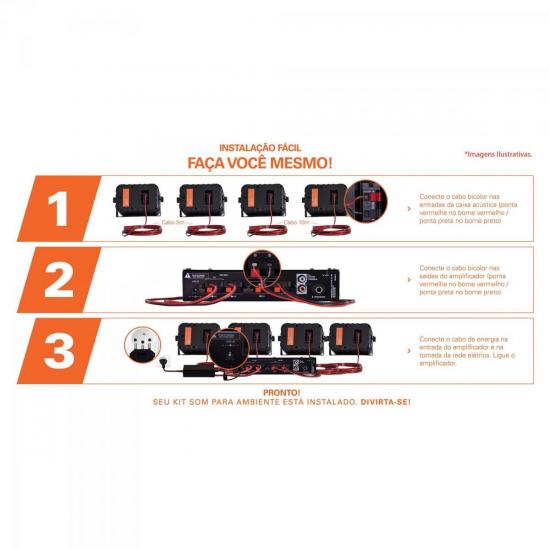 Kit Som Para Ambiente Hayonik Ambience 4000 400W Branco por 899,99 à vista no boleto/pix ou parcele em até 10x sem juros. Compre na loja Mundomax!