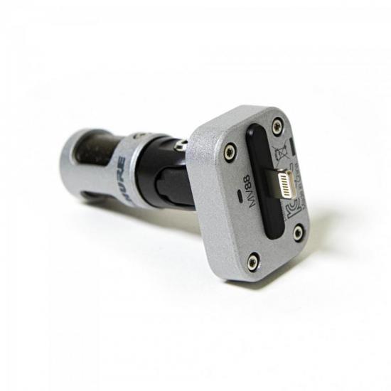 Microfone Condensador Digital Estéreo MV88 Prata SHURE por 0,00 à vista no boleto/pix ou parcele em até 1x sem juros. Compre na loja Mundomax!