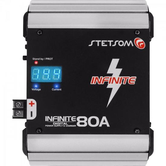 Fonte Carregadora INFINITE 80A Preta STETSOM por 0,00 à vista no boleto/pix ou parcele em até 1x sem juros. Compre na loja Mundomax!