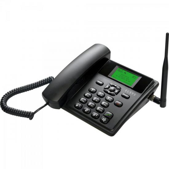 Telefone Celular de Mesa Quadriband 1.9GHz EPFS11 Preto ELSYS por 0,00 à vista no boleto/pix ou parcele em até 1x sem juros. Compre na loja Mundomax!