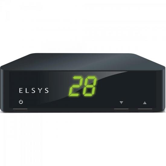 Receptor de TV Analógico PETIT ETRS39 Preto ELSYS por 0,00 à vista no boleto/pix ou parcele em até 1x sem juros. Compre na loja Mundomax!