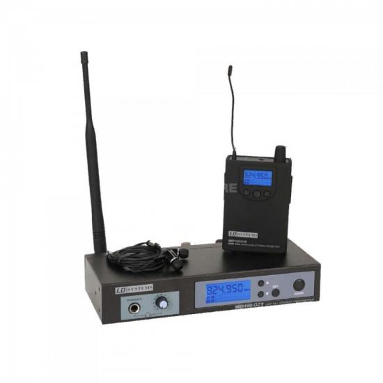 Sistema de Monitoramento sem Fio IN EAR MEI 100 G2 Preto LD SYSTEMS (60521)