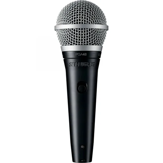 Microfone de Mão Com Fio PGA48XLR Preto SHURE (60523)