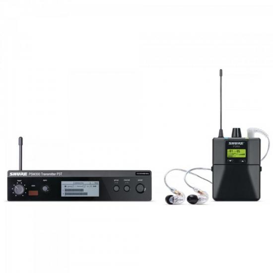 Sistema de Monitoramento sem Fio IN EAR P 3 TRA 215 CL Preto SHURE (60524)
