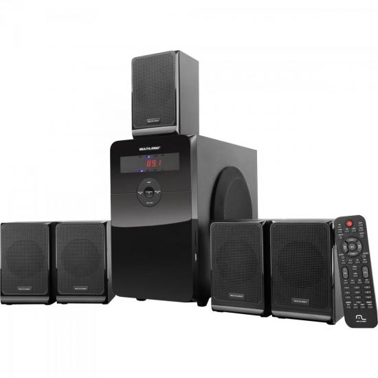Home Theater 80W USB/SD/AUX SP177 Preto MULTILASER por 0,00 à vista no boleto/pix ou parcele em até 1x sem juros. Compre na loja Mundomax!